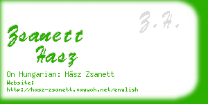 zsanett hasz business card